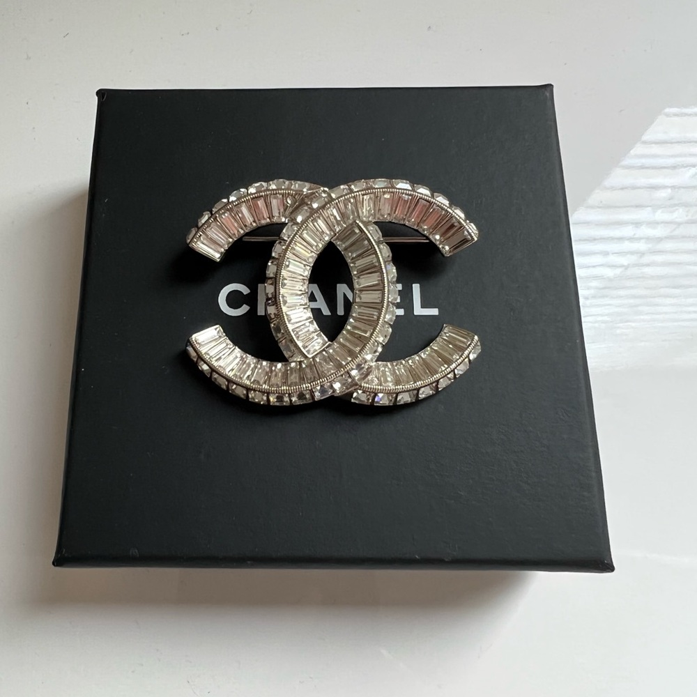 Authentic Chanel CC Brooch